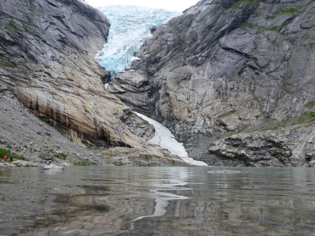 Melkevoll Bretun - (briksdal glacier with water)
